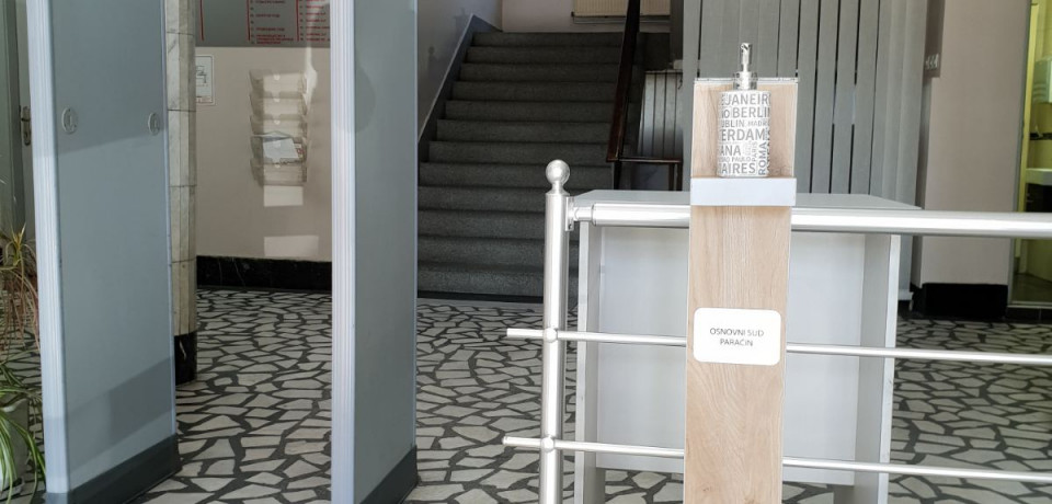 ОСНОВНИ СУД У ПАРАЋИНУ СПРЕМАН ЗА ПОЧЕТАК РАДА НАКОН ЗАВРШЕТКА ВАНРЕДНОГ СТАЊА